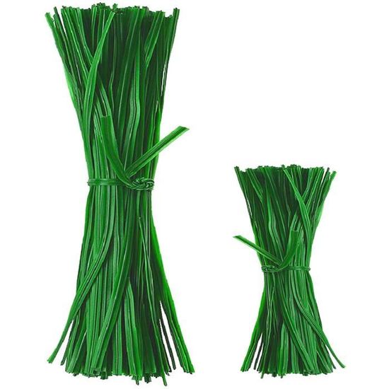 200 Attaches Réglables Pour Plantes Jardin - Vertes, 30cm Et 10cm - Pour Tuteurer, Ligaturer, Fixer Câbles