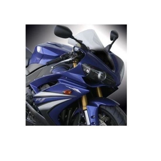 Bulle Double Courbure Noire En Polycarbonate Pour Yamaha YZF-R1 2007-2008 - Saute-vent, Neuve