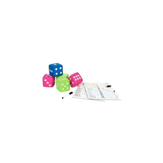 Jeu De Yam S Geant 5 des (8 x 8 x 8 cm), 2 Grilles Effacables, 2