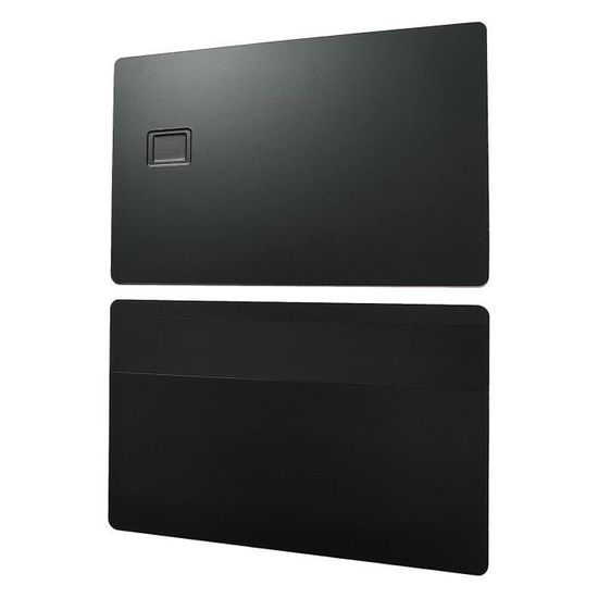 24 Cartes De Visite Aluminium Noir Mat - Vierges Pour Gravure Laser 0,45mm