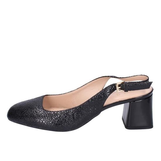 Escarpins Geox Respira Noir Cuir, Talon 2-7 Cm, Pointure 36, Femme, état Occasion