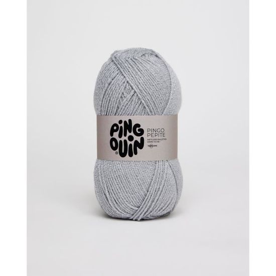 Laine à Tricoter Pingo First 6 - Lot De 6 Pelotes 100% Acrylique - Couleur Lin - Aiguilles N°6