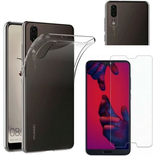 Coque De Protection Transparente Antichoc Pour Huawei P20 - Marque Avizar, TPU Rigide, Neuf