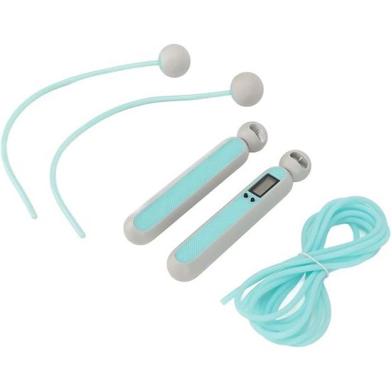 Corde à Sauter Sans Fil Avec Compteur LCD, Lestée, Poignée Antidérapante, Longueur Réglable – Pour Fitness à Domicile Ou En Déplacement
