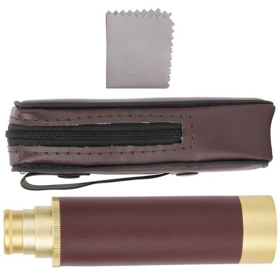 YOSOO Monoculaire télescopique vintage en cuivre pur 25X30 pour