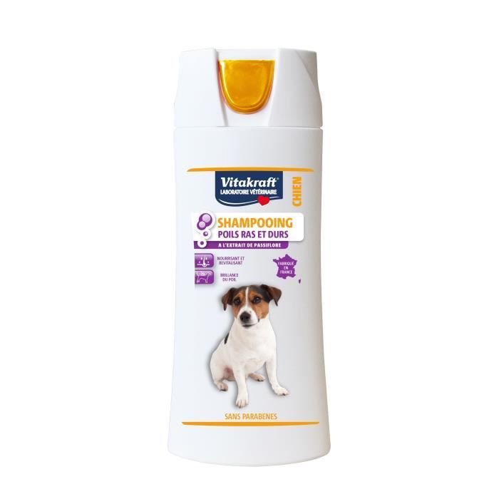 VITAKRAFT Shampooing poils ras et durs - 250 ml - Pour chien