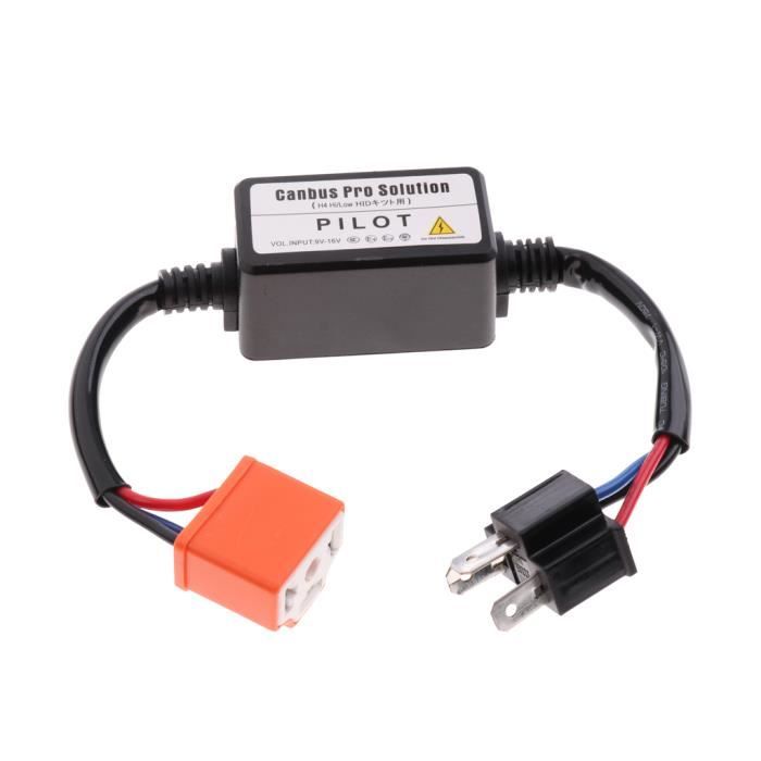 Canbus H4 LED Décodeur Sans Avertissement Anti-scintillement Sans Résistance