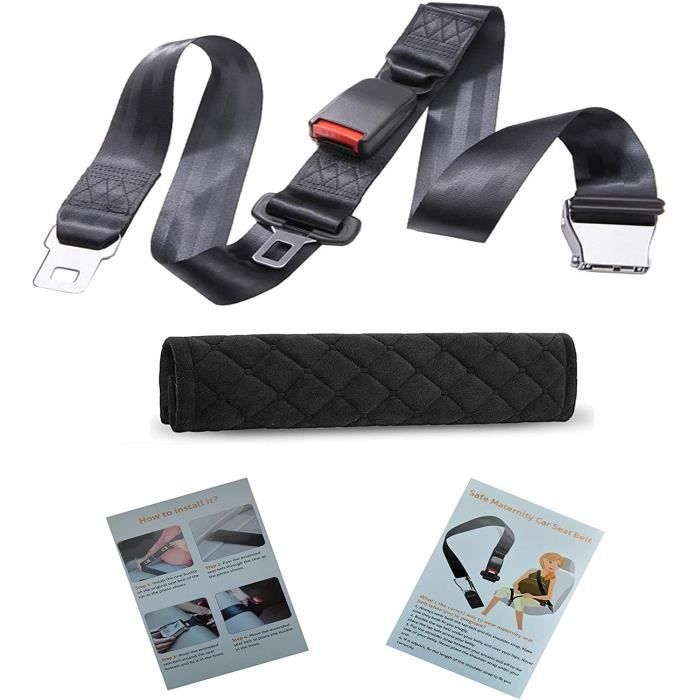 Ajusteur ceinture femmes enceintes voiture + un fourreau universel - Clip ceinture de sécurité, ceinture de sécurité protection gros