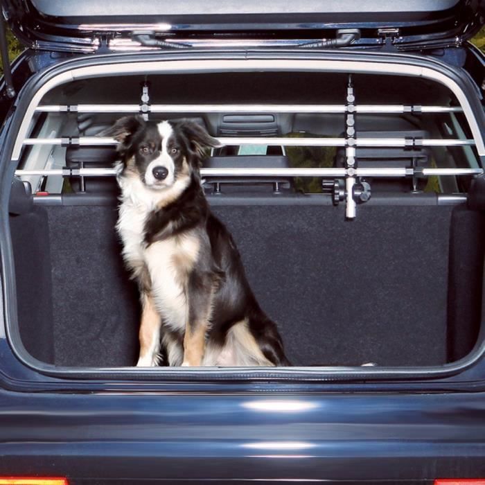 Grille de separation de voiture pour animaux TRIXIE Grille pare-chien pour voiture Argente et noir
