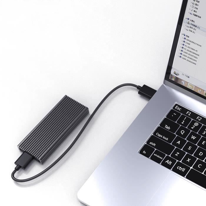 NVMe PCIe M.2 SSD Boîtier Externe De Adaptateur Pour Disque Dur TYPE C Vers USB A Meg37040