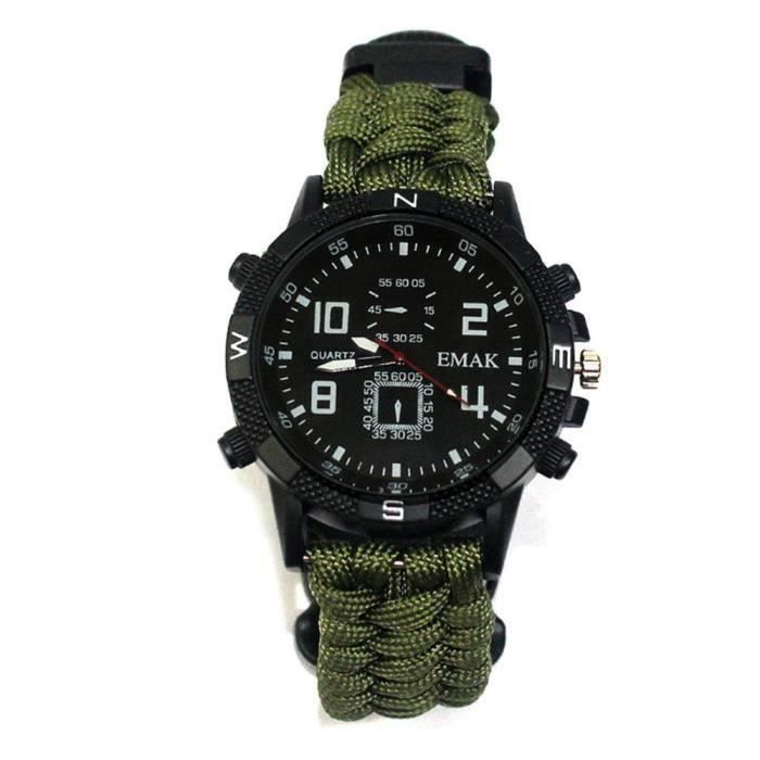 UMIWE Montre Marine Muti-fonctionelle Survie Vert