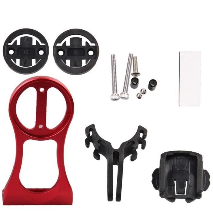 Compteur vélo,Vélo support de téléphone pour Garmin-Bryton-CATEYE, Alliage D'aluminium Vélo Support D'ordinateur - Type Rouge