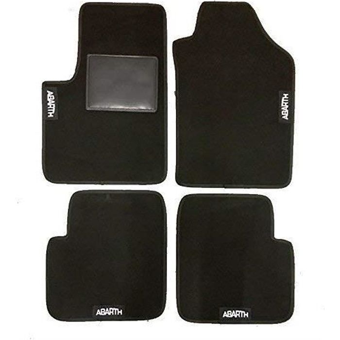 Jeu de 4 tapis moquette pour FIAT 500 ABARTH 2007>2015