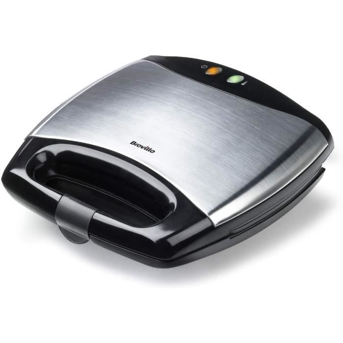 Breville VST051X Appareil à Croque Monsieur et à Sandwichs 750 W Noir/Inox