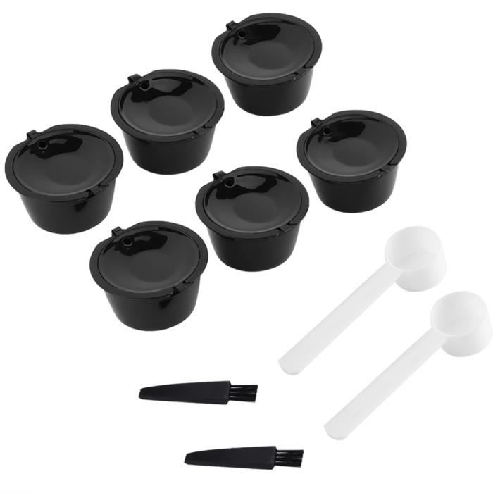 2 Jeux Tasse de Filtre Rechargeable Réutilisable de Capsule de Café Convient pour Nestle DOLCE GUSTO Machine à Café
