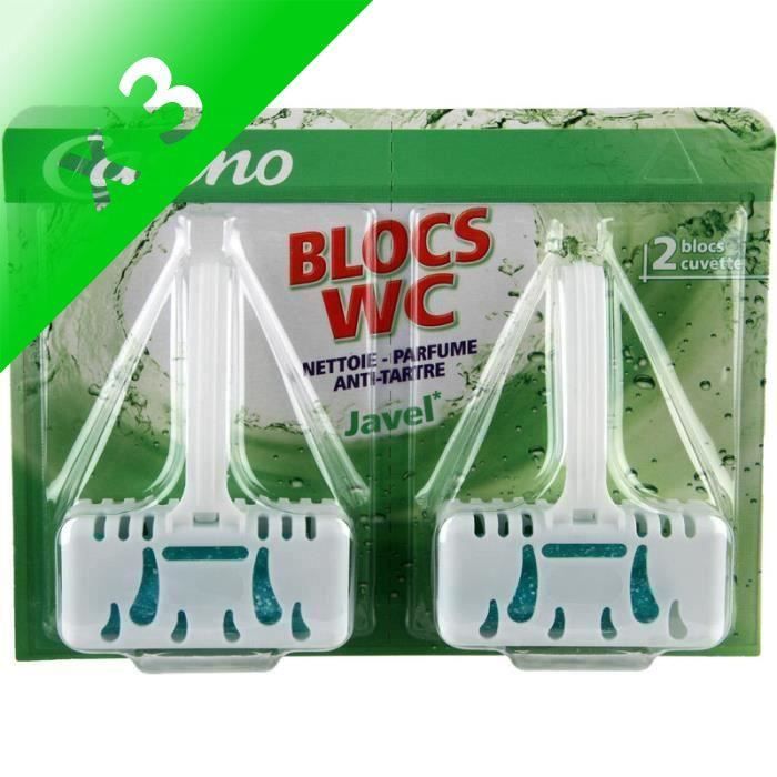 CASINO Lot de 2 Blocs WC javel - 38 g (Lot de 3)