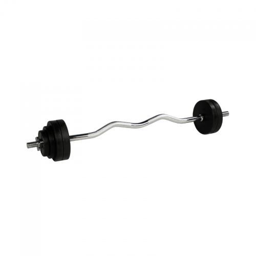 Gorilla Sports Set d´haltères Curl en caoutchou…