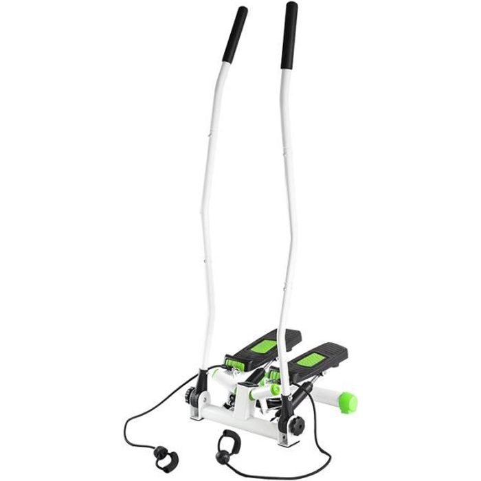 HMSPORT - Stepper twister d'appartement - Cardio twister - Fintess Aérobic hometrainer - Ordinateur + fonction SCAN - Vert