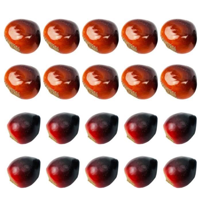 20 pièces mousse châtaignes chinoises ornements de noix simulés décor de bureau créatif accessoire de BUFFET - BAHUT - ENFILADE