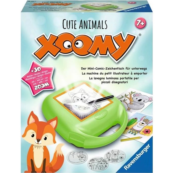 Xoomy midi cute animals - Ravensburger - Loisirs créatifs - Atelier à dessins - format voyage - Dès 7 ans
