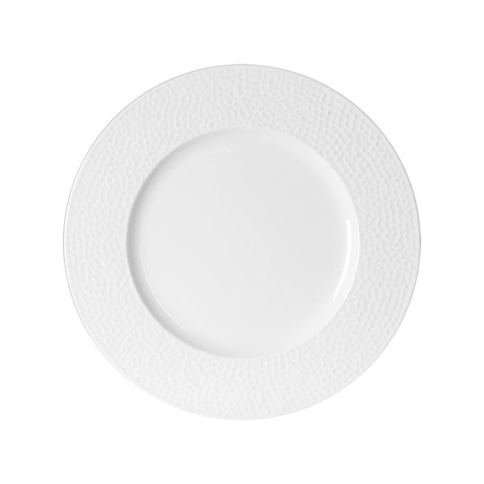 ASSIETTE PLATE 27 CM LOUNA RELIEF BLANC (LOT DE 6) NEURE NEUTRE
