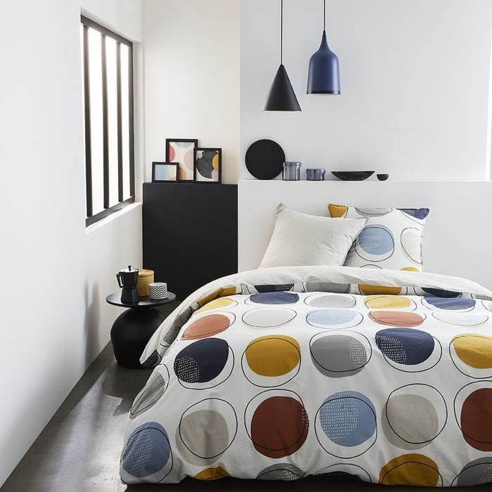 Housse de couette réversible et taie d'oreiller Today 100% coton 4.12 - taille:220 x 240 cm