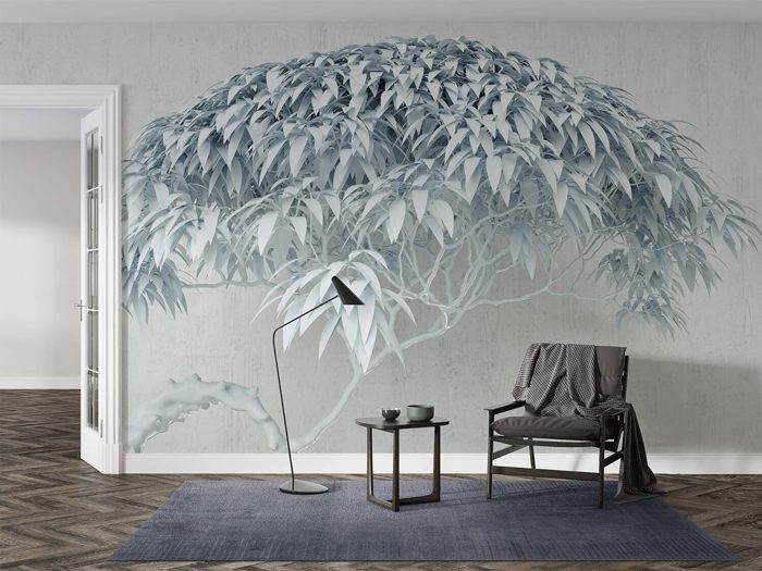 Papier Peint Panoramique 3D Soie, Arbre Géant, Largeur max 8m, pour ...
