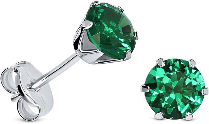 2 Créoles Lavida En Acier - Couleurs Vives (bleu, Rouge, Noir, Vert) - Taille Petit Ø10mm