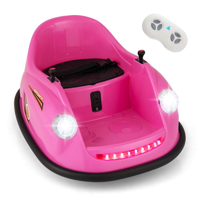 Voiture à Pousser Rétro DREAMADE Pour Enfants 18-36 Mois - Rose, Espace Rangement, Roues EVA Et Klaxon