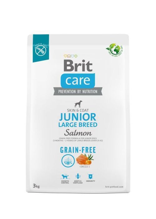 Meilleurs prix pour Croquette - nourriture seche Brit Care GF Junior LB saumon NOUVEAU 3kg