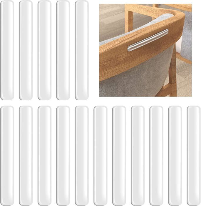 20 Pièces Tampon Caoutchouc Antiderapant Amortisseur Porte Placard Patins Pare-Chocs de Porte Coussin de Protection Murale