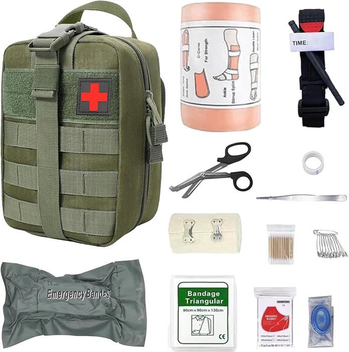 Poche médicale militaire, etui premier secours armée