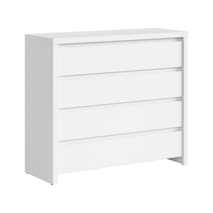 Commode 4 tiroirs Petits-meubles - Soren - 92 x 405 x 105cm - Blanc mat