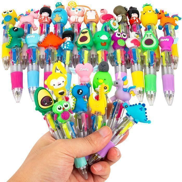Lot De 4 Stylos Effaçables Noël 2025 - Encre Gel 0.4mm, Motifs Père Noël, Renne, Bonhomme De Neige, Pour école Et Bureau