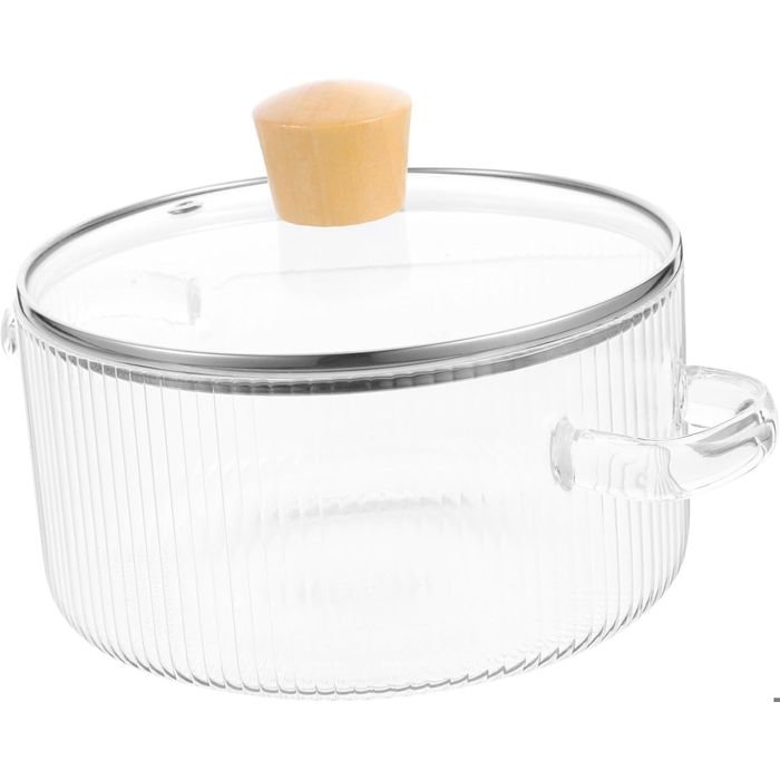 Marmites transparentes mijoteuse dedans Cuiseurs à soupe avec couvercle ustensiles de cuisine