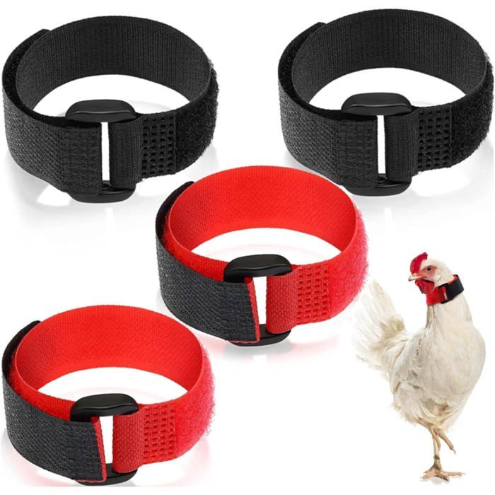 Comparer les prix de Lot de 4 colliers de coq anti-accrochage collier pour chien empêche les poules les chats les chiens les cris et les voisins