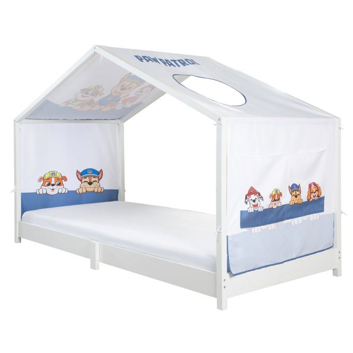 YellowNest Toile de Lit Cabane (2 Pièces) - Ciels de Lit Cabane 80x160- 90x190-140x200 cm - 100% Coton Mousseline - sans Guirlande (Bleu Marine, 130 x 320 cm (Set de 2