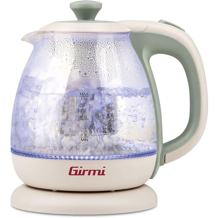 1L Waterkoker, Glazen Theepot, Roestvrijstalen Filter, 1000W