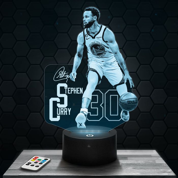 Lampe 3d Steph Curry - Accessoire Merch Cadeau Steph