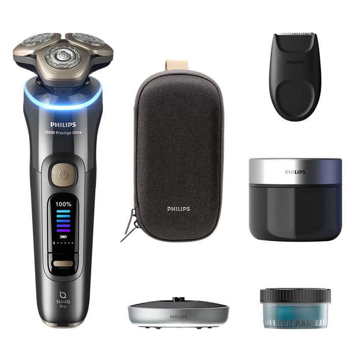 Rasoir Electrique Philips i9000 Prestige Ultra 100% étanche avec SkinIQ Pro XP9402/