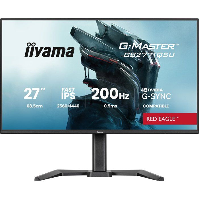 Ecran PC IIYAMA 27 WQHD 200Hz Fast IPS 0.5ms G‑Master GB2771QSU‑B1