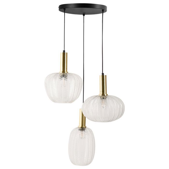 Lampe suspension NJORO Métal Transparent