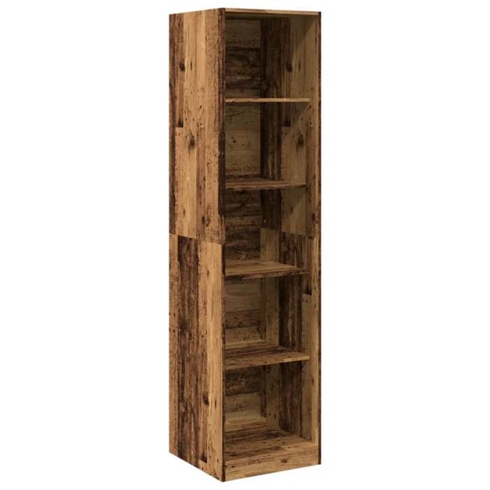 SALE 2026Armoire penderie Pour chambre - WINWIN - Cabinet/Garde-robe vieux bois 50x50x200cm - bois dingénierie 42 Kg 9846081