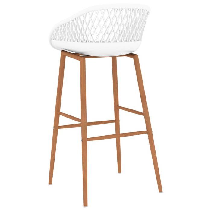 TOP 2026 Tabourets de bar lot de 4 - Meuble de bar - pour 4 personnes - blanc - 48x47.5x95.5 cm TT252