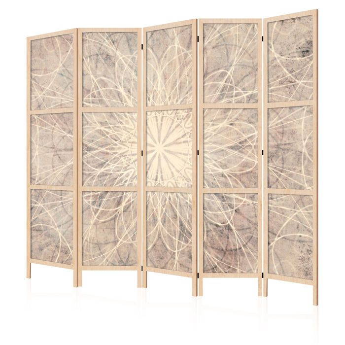 Paravent intérieur unilatéral - LumaSoul - 9-1-15-0-3d-1-2-5 - 5 pièces - 225x172 cm - Boho Japonais 2