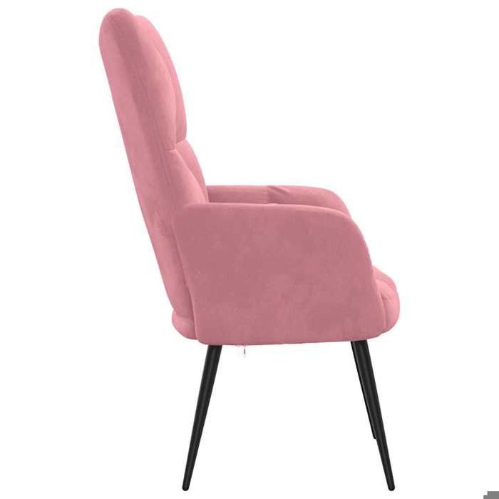 TOP 2026 Chaise de relaxation - Fauteuil 1 place - Rose Velours - 61x70x96.5 cm FF4290