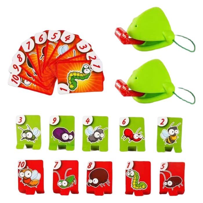 Jeu Langue Grenouille 2 Joueurs-1 VertStandard Famille Enfant Puzzle Société Jeu Enfant Aucunely