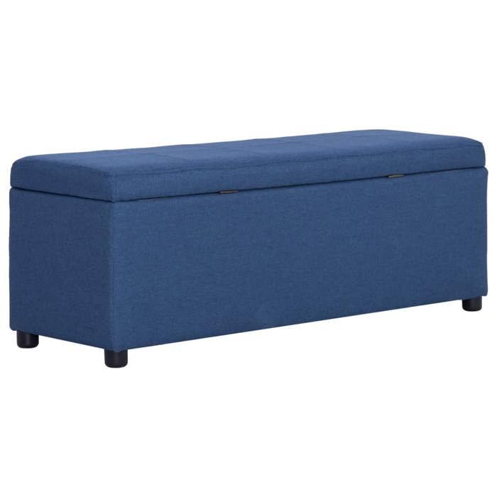 Banc avec compartiment de rangement Moderne - NGM - siège de rangement/Coffre - 116cm Bleu Polyester B198726511