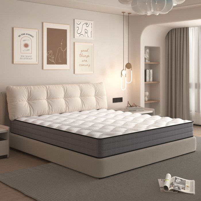 NuvlaGu - Matelas à ressorts 140x200x20cm - fermeté moyenne - facile à entretenir - pour tous les dormeurs