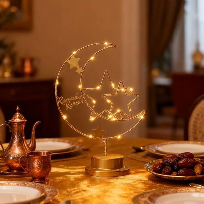 Lampe de nuit LED Lune - Thème spatial lumière chaude en plastique - Alimentation par piles décoration fête/Noël/Nouvel An lamp